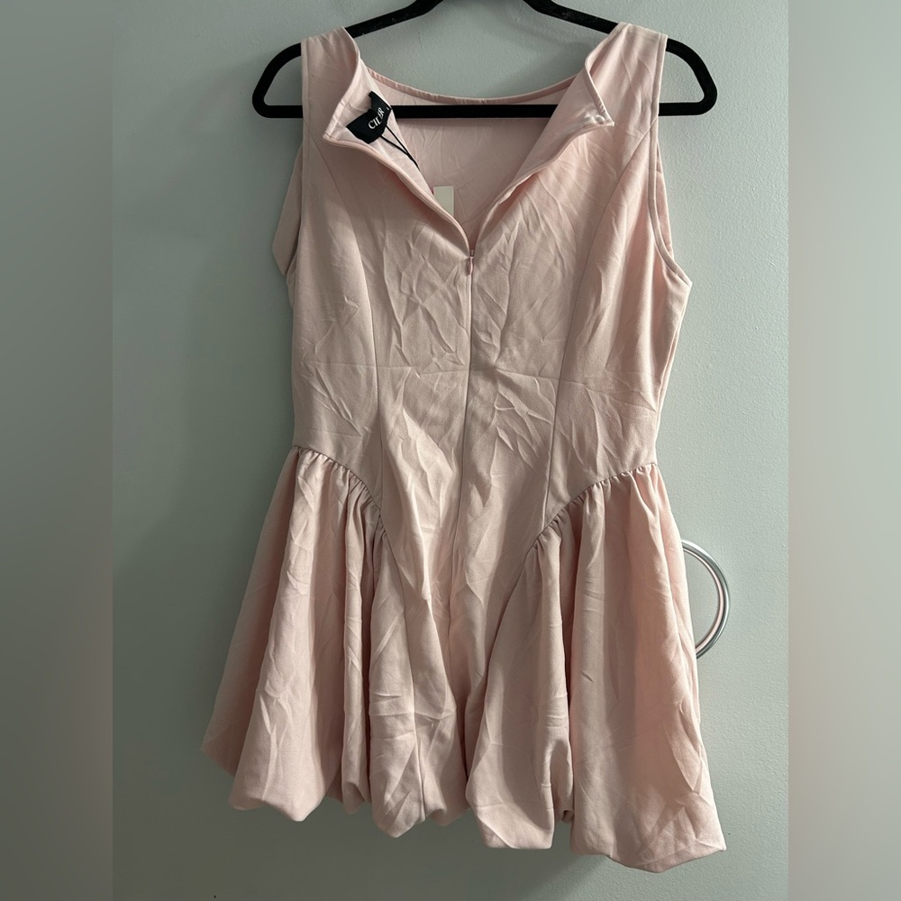 NWT cider bubble hem drop waist mini dress pink - Picture 8 of 8